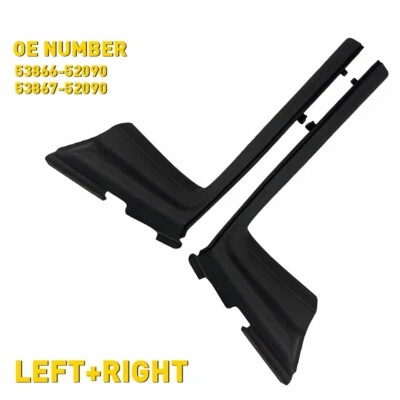 1 Pair For 2012-2014 Toyota Yaris Right+Left Front Fender To Cowl/Hood Side Seal - Image 1 of 4