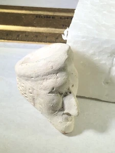 VINTAGE INDIAN HEAD EFFIGY WHITE CLAY TRADE PIPE PAMPLIN VIRGINIA FREE SHIPPING3 - Picture 1 of 18