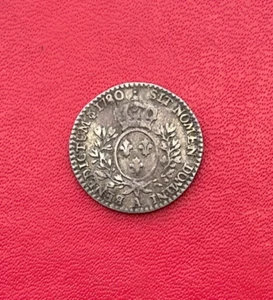 Louis XVI. Belle monnaie de 1/10 d'écu 1780 A (atelier Paris). TTB/TTB+ - Imagen 1 de 2