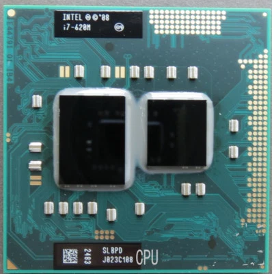Intel Core i7-620M SLBPD/SLBTQ 2.66GHz -3.33GHz 4MB CPU PGA988 CP80617003981AH - Image 1 of 3