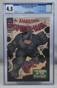 Amazing Spider-Man #41 CGC 4.5 1966 1st Appearence Rhino John Romita Stan Lee - Bild 1 von 2