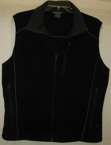 Kuhl 3 pocket black acrylic/polyester/rayon blend zip up vest men's size XL - Picture 1 of 2