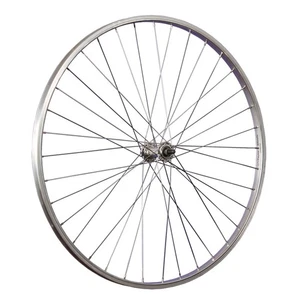 Laufrad 28 Zoll Vorderrad Fahrrad Felge Edelstahl Speichen Aluminium Nabe silber - Bild 1 von 9