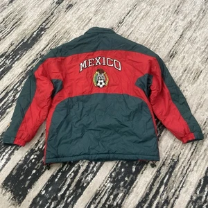 VTG Mexico Jacket Embroidered Patches World Cup Soccer Futbol SZ 2XL - Picture 1 of 6