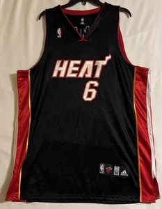 Adidas Miami Heat Lebron James #6 NBA Trikot Herren Große Länge +2 / 50 - Bild 1 von 6
