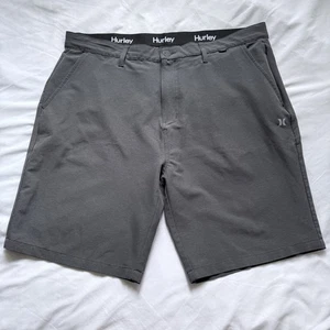 Pantalones Cortos Hurley Para Hombre 38 Híbridos Spacedye Caminar Bermudas Elastizadas Gris - Imagen 1 de 15