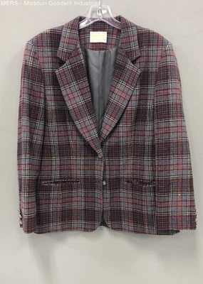 Vintage Pendleton Men's Gray Plaid Wool Blazer - No Size - Image 1 of 4