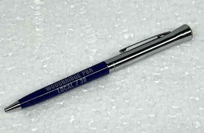 Bubble-Top Ballpoint Pen USA Garland Woodbridge NJ Police PBA  Local #38 Vintage - Image 1 of 4
