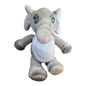 Hobby Lobby Plush Pet Grey Elephant Cross Stitch Bib 7 Inch Stuffed Animal Toy - Picture 1 of 8