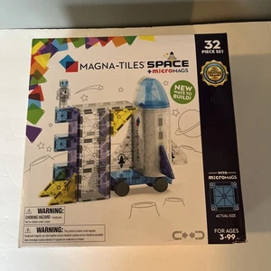 Magna-Tiles 32 pc.Space Micromags Magnetic Construction Set NIB #173 - Picture 1 of 6