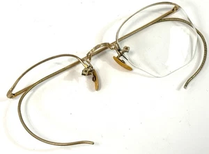 FOR PARTS American Optical AO 12kgf Gold Filled Vintage Wire Rim Glasses - Picture 1 of 10