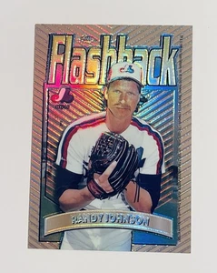 1998 Topps Chrome RANDY JOHNSON #FB4 Flashback Refractor SP RARE Insert Mariners - Picture 1 of 2