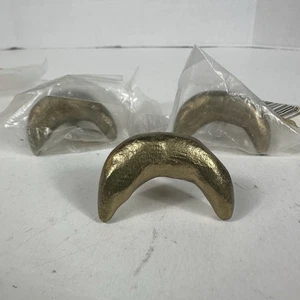 Michael Aram Bronze Moon Knobs (3) Nature Drawer Cabinet Pulls MA32BZMO - Picture 1 of 11