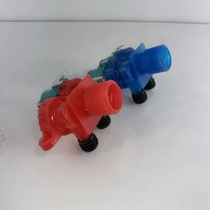 W10240949 / W10240948 Wäsche Waschmaschine Wasser Einlassventil (kalt&warm) Set Paket - Bild 1 von 4
