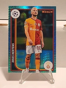 Dries Mertens #64 Cromo 2024 Topps Merlín UEFA Champions League Aqua Prism - Imagen 1 de 2