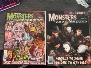 FAMOUS MONSTERS UNDERGROUND UNREAD BOTH VARIANTS - Picture 1 of 7