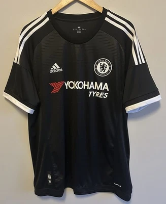 Camiseta Adidas Chelsea 2015 2016 terceira futebol preta AH5113 tamanho XL - Imagem 1 de 4