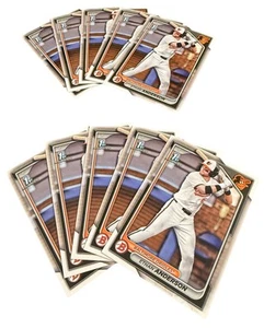 Lote de 10 tarjetas de papel Bowman Draft Ethan Anderson 1st Bowman 2024 #BD-79 - Imagen 1 de 3