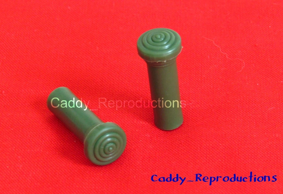1946 - 1960 Cadillac Door Lock Knob Set / Pair 46 - 60 - Green Knobs - Image 1 of 1