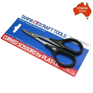 Tamiya Curved Scissors for Plastic & Polycarbonate RC Car Bodies 74005 AU STOCK - Picture 1 of 6