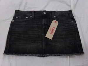 LEVIS Womens Size 28 Short Mini Denim Blue Jean Skirt NEW with Tags - Picture 1 of 2