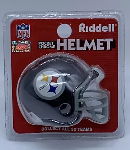 PITTSBURGH STEELERS RIDDELL POCKET CHROME HELMET SUPER BOWL - Picture 1 of 2