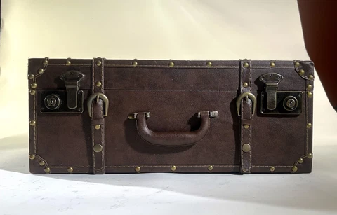 Vintage Harry Potter Style Suitcase Trunk - Photography / Film / Stage prop Cover
