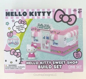 Hello Kitty Sweet Shop Build Set 102 Pieces Incldes Figure Sanrio NEW - Picture 1 of 3