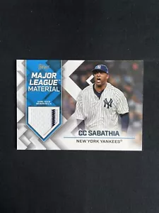 2022 Topps Series 2 CC Sabathia Major League Material New York Yankees #MLM-CS - Picture 1 of 3