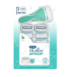 Schick Intuition Sensitive Care Razor + 13 Cartridges - Picture 1 of 1