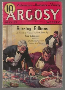 Argosy May 27 1933 Pulp Magazine Erle Stanley Gardner Eustace Adams VG/Fine - Picture 1 of 8