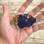 Deep Blue Azurite W/ Malachite: 3.15" Long, 4.0 Oz (112 G) Raw Rough Mineral