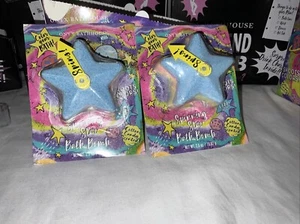 Onyx BathHouse Kids Spinning Star BathBomb 2 CottonCandy Scented ShootsColor New - Picture 1 of 24