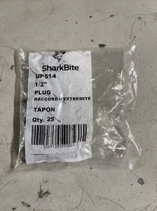 SHARKBITE/CASH ACME 25PK 1/2" Pex End Plug UP514 - Picture 1 of 2
