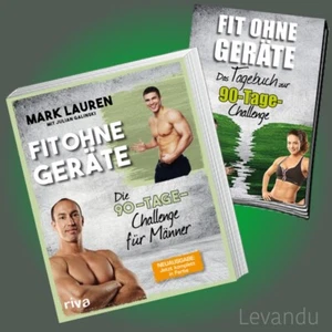 FIT OHNE GERÄTE - DIE 90-TAGE-CHALLENGE FÜR MÄNNER | Buch-Set mit Tagebuch - Bild 1 von 3