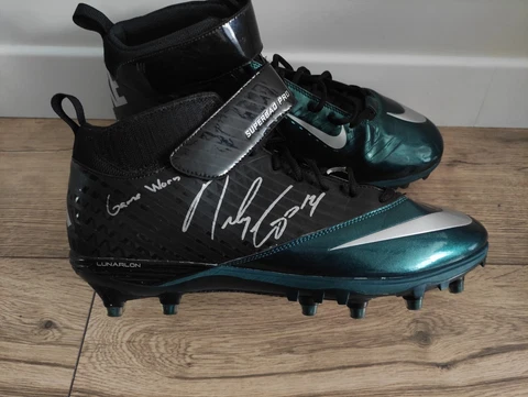 Nike Promo Sample RILEY COOPER Philadelphia Eagles Signed Autograph Cleats 13.5 Cover