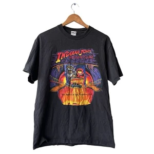 Vintage 90s INDIANA JONES TEMPLE OF THE FORBIDDEN EYE Disney T-Shirt LARGE - Picture 1 of 5