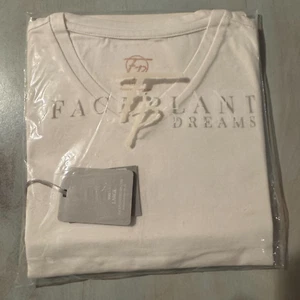 New $44 Faceplant Dreams Bamboo Men's Hendrix V-Neck Tee T-Shirt, Off-White, L - Picture 1 of 4