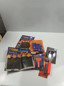 Lote de herramientas para tallar calabaza de Halloween y 2 libros con patrones - Imagen 1 de 5