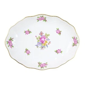 HEREND Printemps PT Oval 20cm Tableware Kitchenware Wedding Gift Pink Japan New - Picture 1 of 5