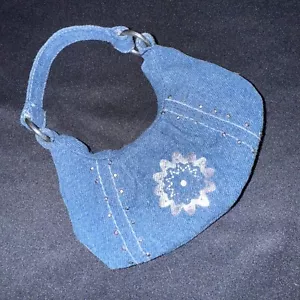 Build a Bear Workshop BABW Denim Cartera Bolso de Hombro Bolso de Mano Diseño Plateado - Imagen 1 de 4