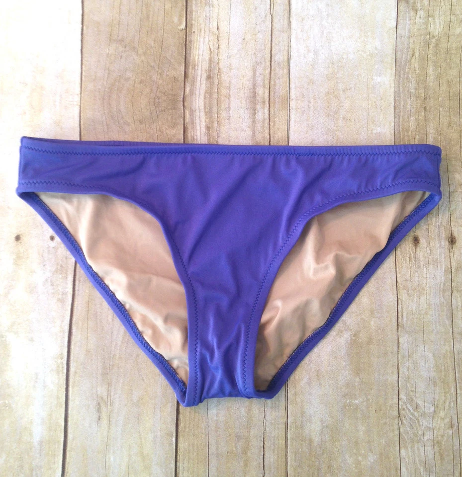 Pantalones de natación de bikini J CREW cobertura moderada 10283 PTH púrpura talla S pequeños nuevos con etiquetas  Foto 1 de 1