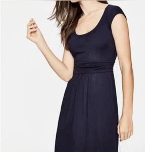 BODEN Margot Kleid dunkelblau U-Ausschnitt Taschen Strick #J0122 Gr. 2P US 6P Petite - Bild 1 von 12
