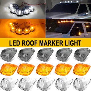 5 Smoked Cab Roof Running Marker Light Covers for Ford E-150 E-250 Super Duty - Picture 1 of 70