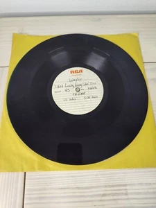 Waylon Jennings "I Ain't Living Long Like This" Acetate Record 10" RCA Nashville - Picture 1 of 9