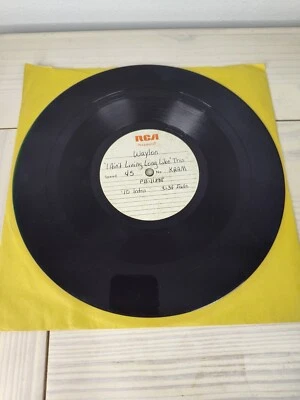 Waylon Jennings "I Ain't Living Long Like This" Acetate Record 10" RCA Nashville - Image 1 of 4