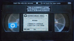 MADONNA ~ CASETE DE VIDEO PROMOCIONAL VHS Early WARNER MUSIC AUSTRALIA PAL - Imagen 1 de 2