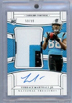 2021 Panini National Treasure Terrace Marshall Jr True RPA /99 3 COLOR PATCH RC - Image 1 of 2