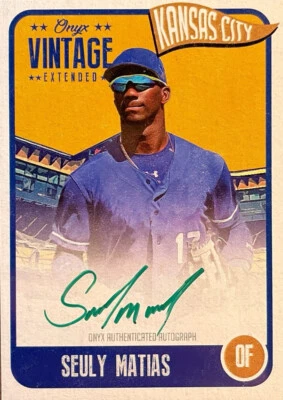 2020 Onyx Vintage Extended #EASM Seuly Matias Green Ink On Card Auto #/50 - Image 1 of 4