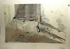 Andrew Wyeth Muskrat Traps Lithograph Print 19 X 28 Inches